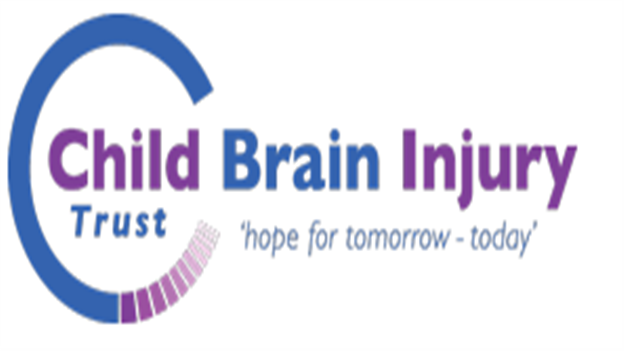 Coloured circle with Bhild Brain Injury Trust incorporated 